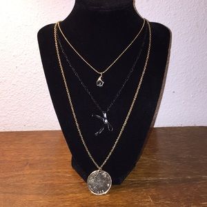 3 strand coin necklace